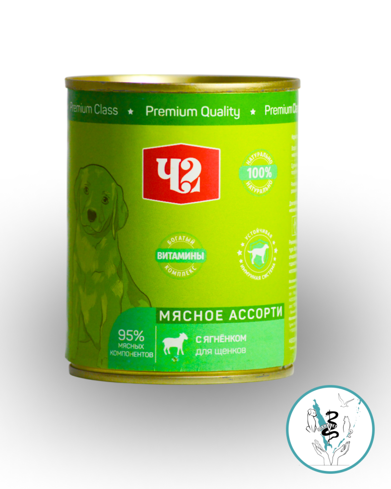 Бэст Диннер конс для щенков с ягненком 340 г, с 6 месяцев