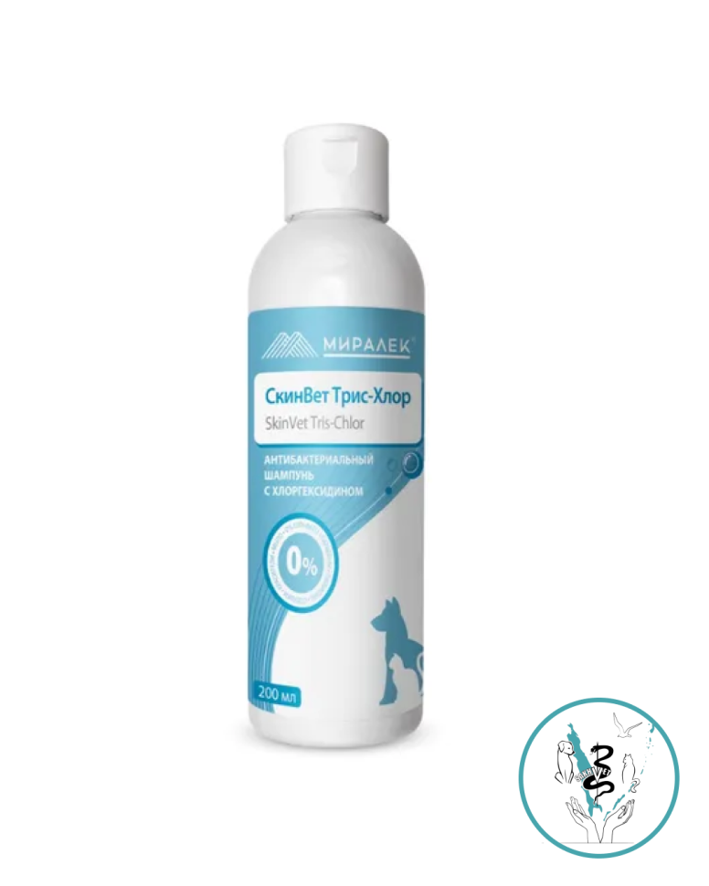 Шампунь антибактериальный СкинВет  Трис-Хлор  200мл 
