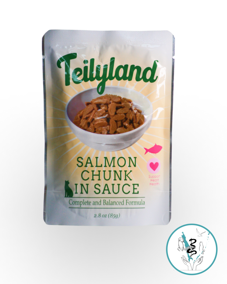 Корм влажный для кошек с лососем в соусе, 85г.