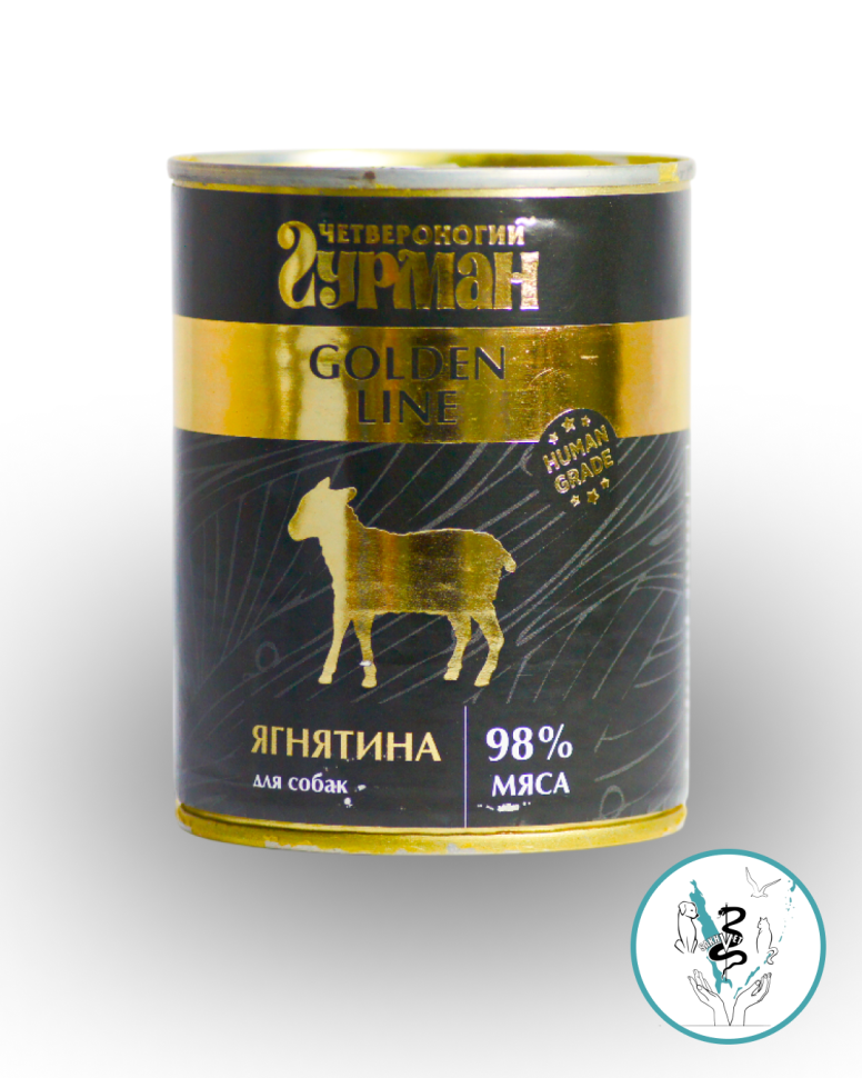 Гурман оГолден д/собак с ягнятиной 340г