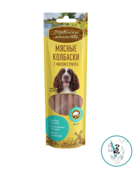 Деревенские лакомства колбаски с мясом страуса 45 гр. д/собак