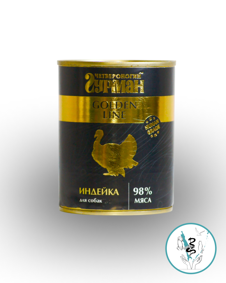 Гурман Голден д/собак индейка 340г