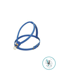 Шлейка кожаная синяя S