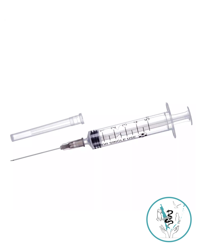 Шприц одноразовый 5 мл с иглой 22G*1 1/2