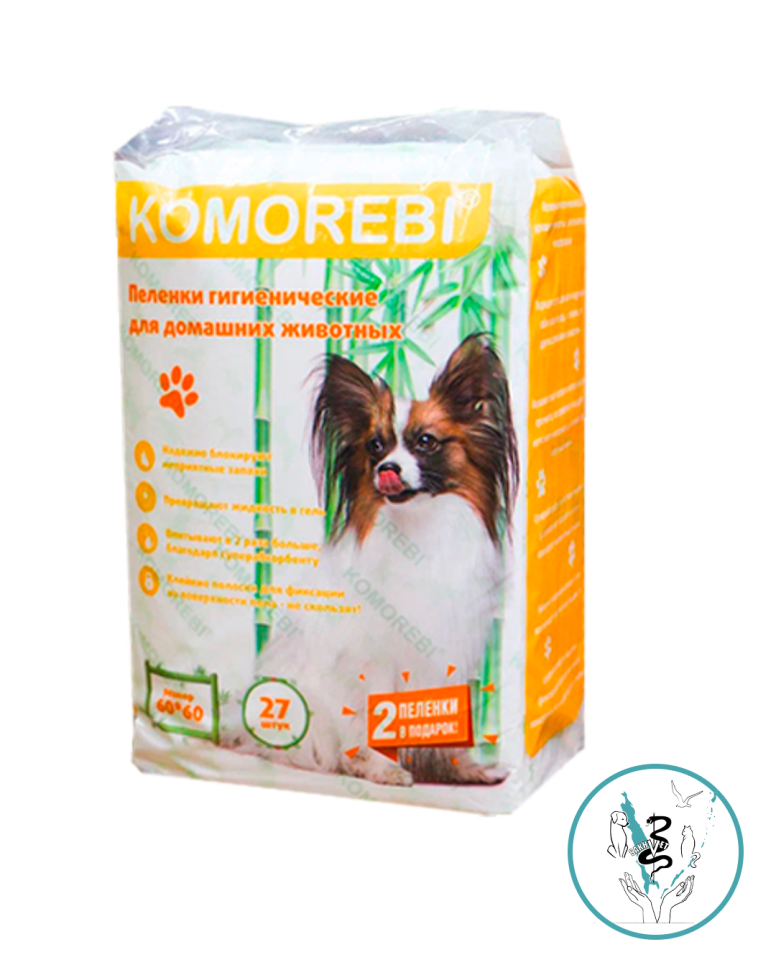 Комореби пеленки гиг. 60*60см 27 шт в упаковке
