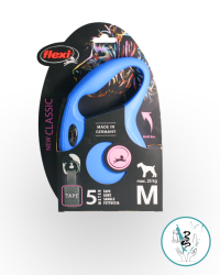 Камон поводок рулетка лента синяя М 5 м