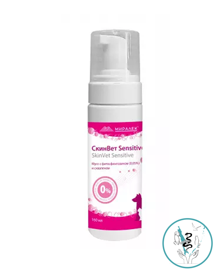 Мусс  СкинВет  Sensitive (с скваленом) 160 мл