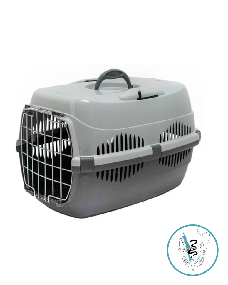 Переноска для животных "Спутник-1" серая