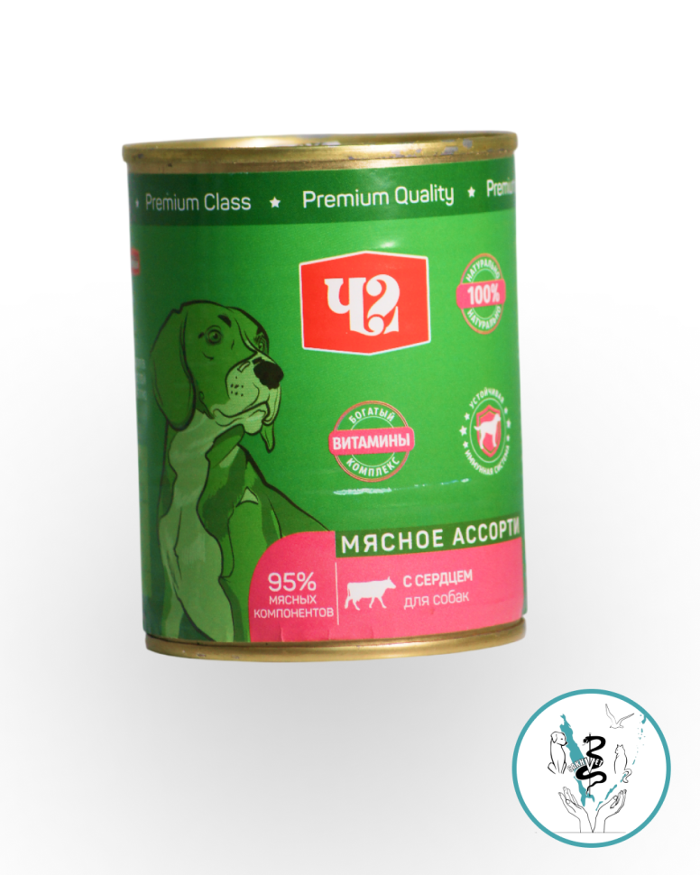 ЧГ Конс д/собак  сердце 340 гр