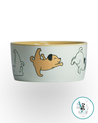 Миска керамика  "Фитнес песики" 200 мл