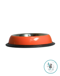 Миска с нескользящая основанием, оранжевая, 225 мл