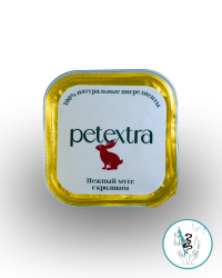Петекстра Влажный корм для взрослых кошек (мусс с кроликом) 100 гр 