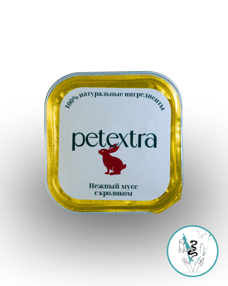 Петекстра Влажный корм для взрослых кошек (мусс с кроликом) 100 гр Петекстра Влажный корм для взрослых кошек (мусс с кроликом) 100 гр